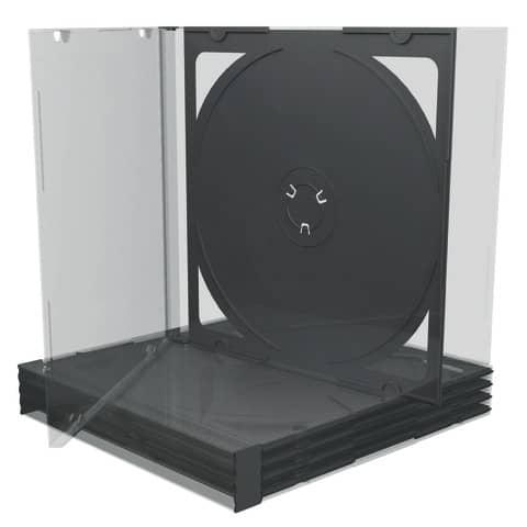 CD Hüllen Standard 5 Stück schwarz MEDIARANGE BOX31-2