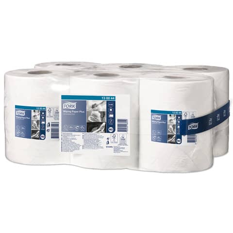 Wischtuch Premium, 6x125m, 2-lagig, weiß TORK 130044