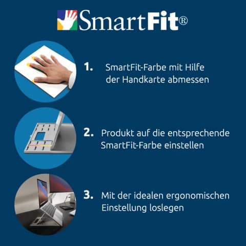 Fußstütze SmartFit SoleMate Pro, ergonomisch, verstellbar, grau KENSINGTON K50409EU