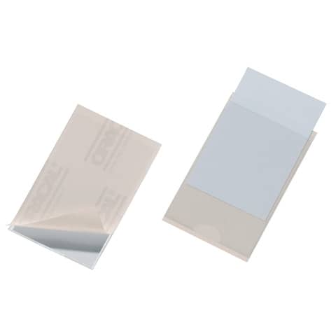 Selbstklebetasche POCKETFIX®, 90 x 57mm, seitlich offen, transparent   10 Stück DURABLE 8079 19