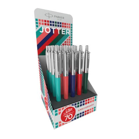 Kugelschreiber Jotter Orignals 70th Anniversary Display M, sortiert PARKER 2206123