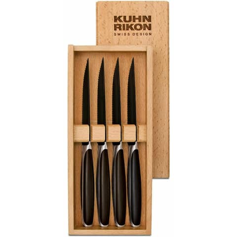 Steakmesser 4er-Set, black peak KUHN RIKON 34711