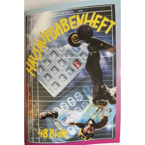 Hausaufgabenheft Skater-Motiv, A5, 70g/m², 48 Blatt PVP 2435