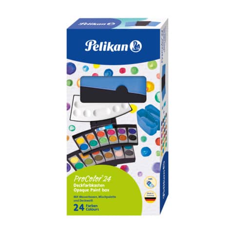 Farbkasten ProColor® 735 PC/24, 24 Farben, schwarz/blau PELIKAN 300008244