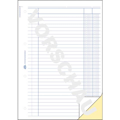 Buchungsdurchschreibebuch, A4, selbstdurchschreibend, 2x40 Blatt AVERY ZWECKFORM 1799
