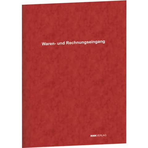 Waren- und Rechnungseingangsbuch für Netto-Verbuchung, A4, 30 Blatt, kartoniert RNK 30032