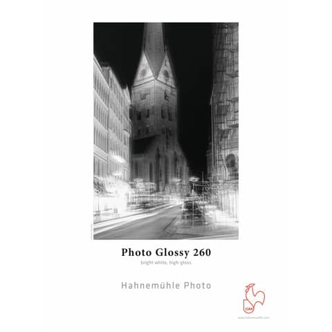 Inkjet Fotopapier Photo Glossy, A4, 260g/m², 25 Blatt, hellweiß HAHNEMÜHLE 10 641 920