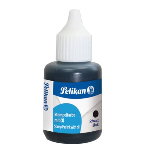 Stempelfarbe mit Öl, 30ml, schwarz PELIKAN 300004211