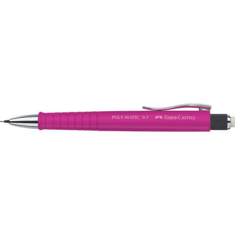 Druckbleistift Poly Matic, 0,7mm, pink FABER CASTELL 133328