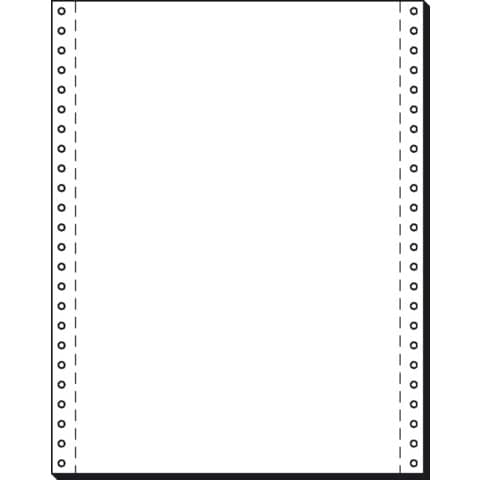 Endlospapier, LP, 12"x240 mm (A4 hoch), 1fach, 70g/m², blanko, 2000 Blatt SIGEL 12241