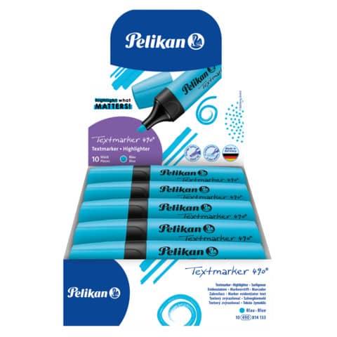 Textmarker 490, Leucht-Blau, nachfüllbar PELIKAN 400140879