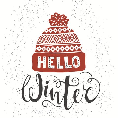 Zelltuchserviette Hello Winter, 3-lagig, 25 x 25 cm PAPER+DESIGN 203426