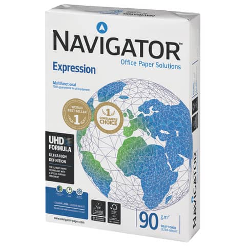 Kopierpapier Expression, A4, 90g/m², 500 Blatt, weiß NAVIGATOR N90A4