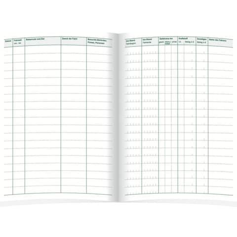 Fahrtenbuch PKW - steuerlicher Kilometernachweis, A5, 32 Blatt RNK 3120