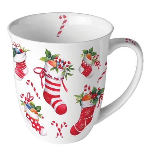 Weihnachts-Kaffeebecher Weihnachtsstrümpfe, 0,4l AMBIENTE 38420200