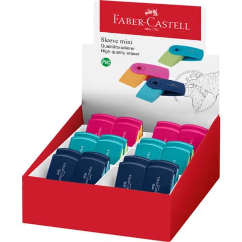 Radierer Sleeve mini Trend, sortiert FABER CASTELL 182445