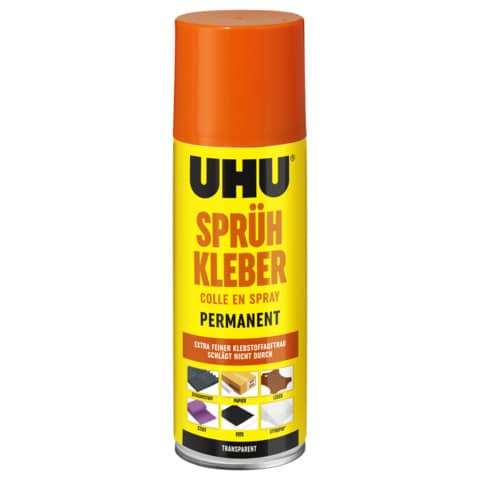 Sprühkleber TRANSPARENT+PERMANENT, Dose mit 200 ml UHU 46740