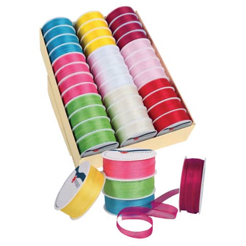 Zierband Organza sortiert  25mm 2m  1579-099