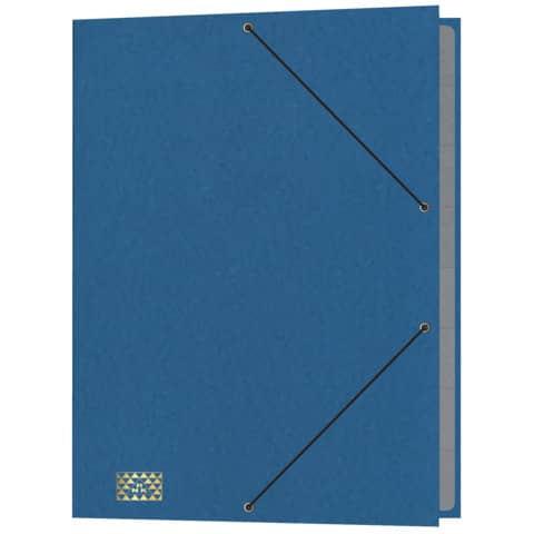 Ordnungsmappe, A4, 390g/m², 9 Fächer, Glanzkarton, blau RNK 4616-4