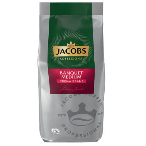 Banquet Medium Café Crema, ganze Bohnen, 1KG JACOBS PROFESSIONAL 4055442