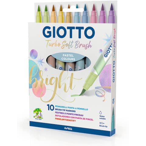 Farbstiftetui 10 Stück Pastell Soft Brush GIOTTO F426900