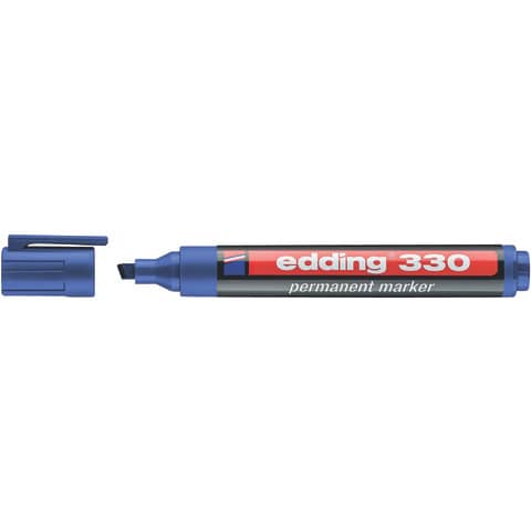 Permanentmarker 330, Keilspitze, nachfüllbar, 1-5mm, blau EDDING 330-003