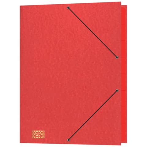 Ordnungsmappe, A4, 390g/m², 9 Fächer, Glanzkarton, rot RNK 4616-2