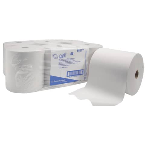 Rollenhandtücher 1lag 6RL weiß   20cmx304m KIMBERLY-CLARK 6667