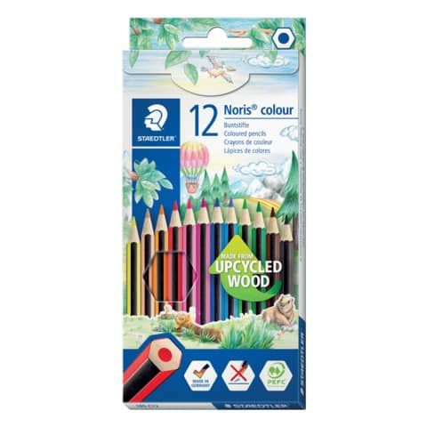 Farbstiftetui Noris® colour, 3mm, 12 Stück STAEDTLER 185 C12