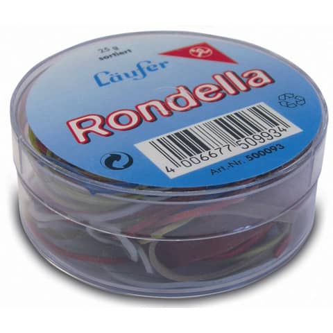 Gummiringe Rondella Nr. 6/40 mm Ø, rot, 25 g LÄUFER 69217