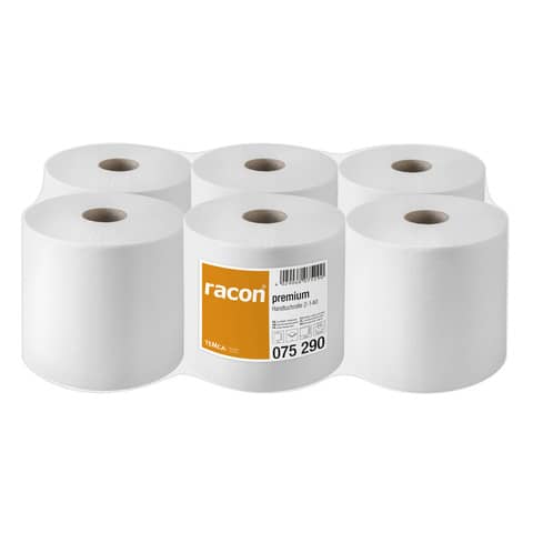 Handtuchrolle premium 2-140, hochweiß, 6 Rollen à 140m RACON 075290-01