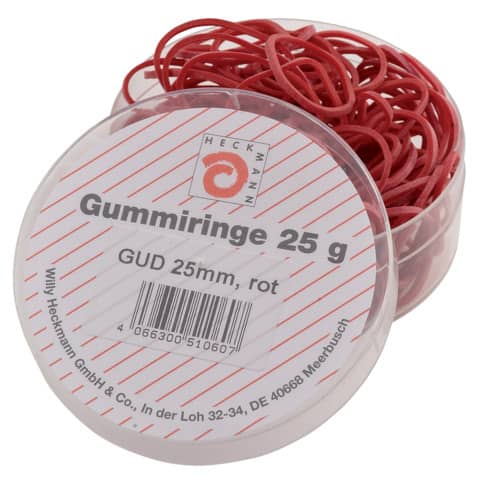 Gummiringe, Ø25mm, 25g, rot WIHEDÜ 510.060