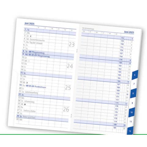 Kalender-Ersatzeinlage für Taschenplaner 530, 1M/2S ZETTLER 602565