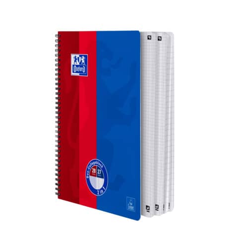 Collegeblock Klassik Duo, A4+, 80 Blatt, Lin.27/28, liniert/kariert OXFORD 400101421