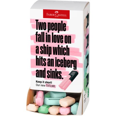 Display Textmarker TXTLNR, pastell sortiert FABER CASTELL 154201