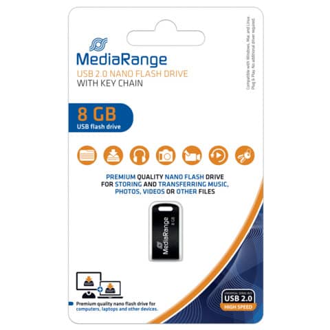 USB Stick mini 2.0, /8GB MEDIARANGE MR920