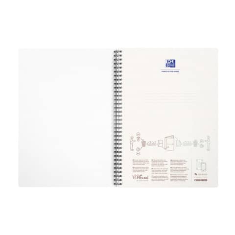 Spiralblock My Rec'Up, A4, 90 Blatt, liniert, blau OXFORD 400166095