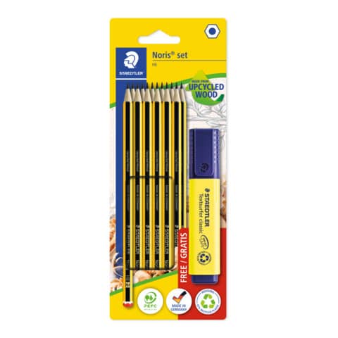 Bleistift Noris® 120 mit Textsurfer 364 HB, 12 Stück STAEDTLER 120 BK12P1