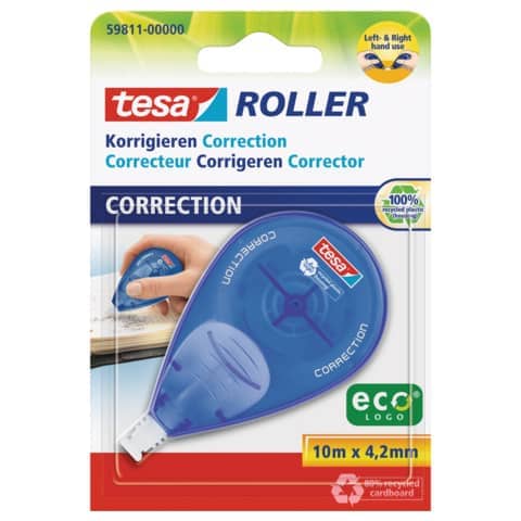 Korrekturroller ecoLogo®, 10mx4,2mm TESA 59811-00000-00