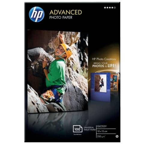 Inkjet Fotopapier, 10 x 15cm, 250g/m², 100 Blatt, glossy HP Q8692A