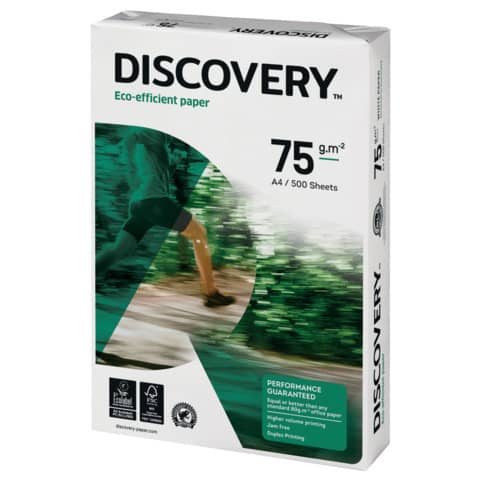 Kopierpapier, A4, 75g/m², 500 Blatt, weiß DISCOVERY 83427A75S