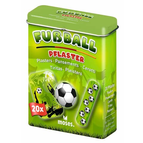 Pflaster Fussball, 20 Stück MOSES. 30436