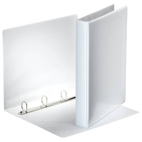 Ringbuch Präsentation, mit Taschen, A4, PP, 4 Ringe, 25 mm, weiss ESSELTE 49702