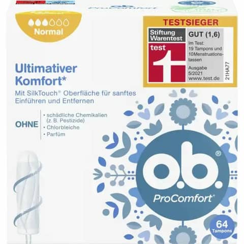 Tampons ProComfort Normal, 64 Stück O.B. 10002194