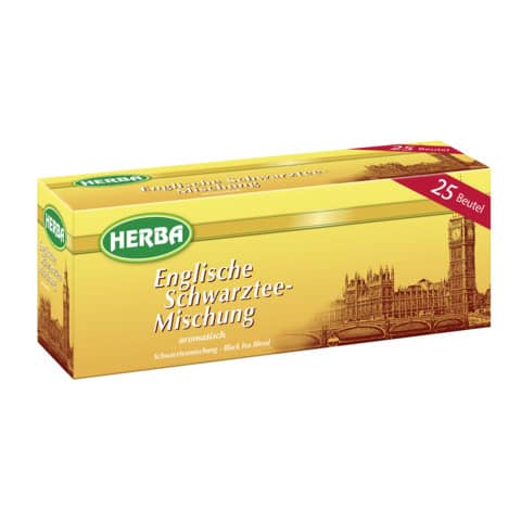 Tee Englische Schwarztee-Mischung, 25x1,5g HERBA 7675