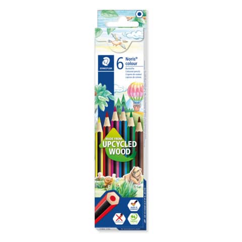 Farbstiftetui Noris® colour, 3mm, 6 Stück, sortiert STAEDTLER 185 C6