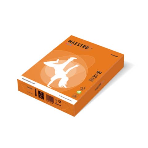 Kopierpapier Color Intensiv, A4, 80g/m², 500 Blatt, orange MAESTRO COLOR 9417-OR43A80S