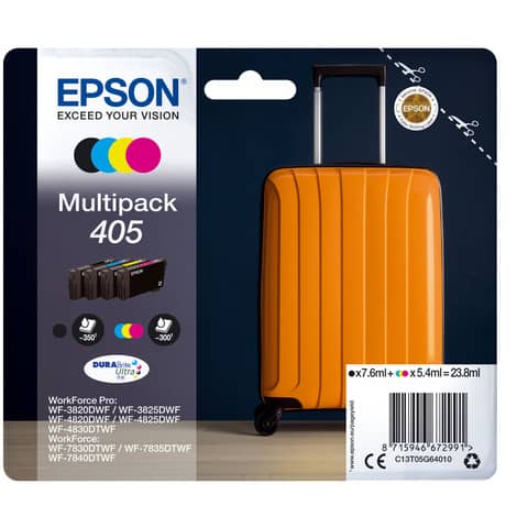 Multipack Nr.405 schwarz, cyan, magenta, yellow EPSON C13T05G64010