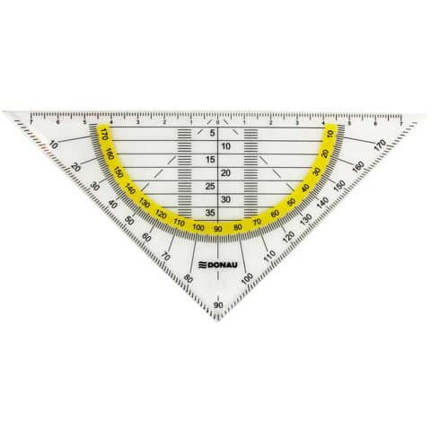 Geometriedreieck Flexi, 16cm, Blister DONAU 4210003-00