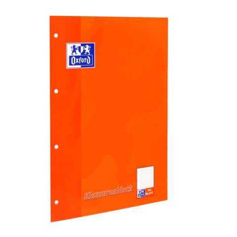Klausurenblock, A4, 50 Blatt, liniert, orange OXFORD 100061261